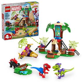 Stavebnice LEGO® Marvel Spidey a jeho úžasní přátelé 11200 Spidey, Gobby a raptoří bitva na základně na stromě 

