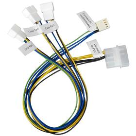 Redukce AKASA 1x 4pin PWM na 3x 4pin PWM 

