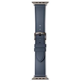 Řemínek Epico Leather na Apple Watch 38/40/41mm modrý

