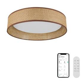 Stropní svítidlo IMMAX NEO LITE LONA, 36W, CCT, Wi-Fi, TUYA, BEACON, prům. 45,5cm hnědé

