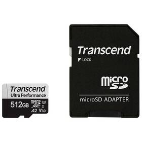 Paměťová karta Transcend 512GB UHS-I U3 (160R/125W) + adaptér 

