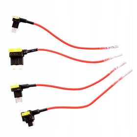 Kabel 70mai pro 4x pojistkovou skříňku + 4x pojistka, rozbočovač MICRO2 černý

