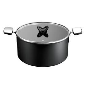 Hrnec s poklicí Tefal G3285353, 28 cm černý

