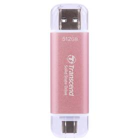 SSD externí Transcend ESD310C 512GB růžový

