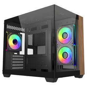 Case Cooler Master Elite 481 Wood černá


