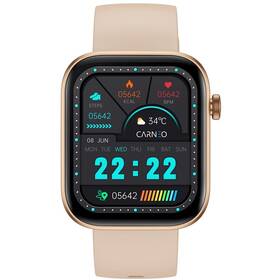 Chytré hodinky Carneo Zenith HR+ zlatá barva
