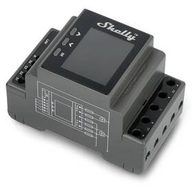 Modul Shelly Pro Dual Cover PM, roletový na DIN lištu, Wi-Fi, LAN šedý


