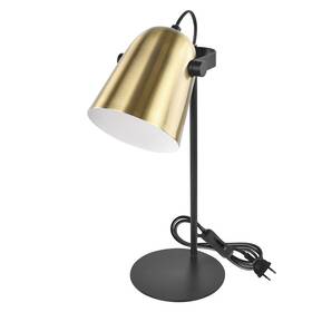 Stolní LED lampička EMOS Nina, max. 25 W, žárovka E27, IP20 zlatá

