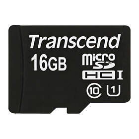  Paměťová karta Transcend MicroSDHC Premium 16GB UHS-I U1 (45MB/s)