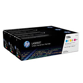 Toner HP 128A, 3x 1 300 stran vícebarevný

