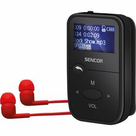 MP3 přehrávač Sencor SFP 4408 BK 8GB černý

