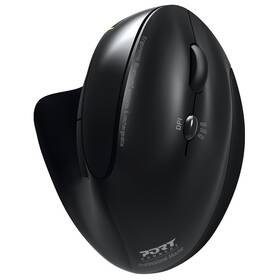 Myš PORT CONNECT Ergonomic Rechargeable černá barva
