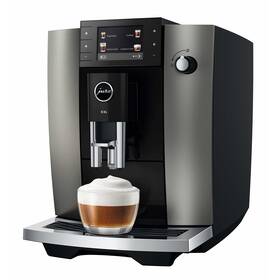 Automatický kávovar Jura E6 Dark Inox (ED) tmavě šedý

