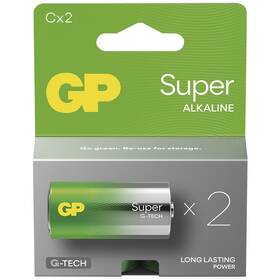 Baterie alkalická GP Super C (LR14), 2 ks 

