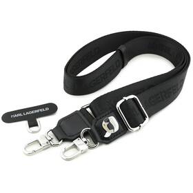 Popruh na krk Karl Lagerfeld Universal Crossbody Karl Patch černý

