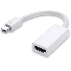Redukce PremiumCord Mini DisplayPort / HDMI, M/F, 17 cm bílá

