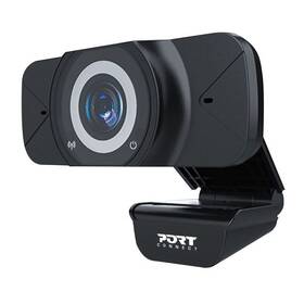Webkamera PORT CONNECT USB Webcam Full HD 1080p černá barva
