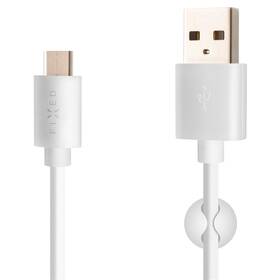 Kabel FIXED USB/USB-C, USB 2.0, 2m bílý

