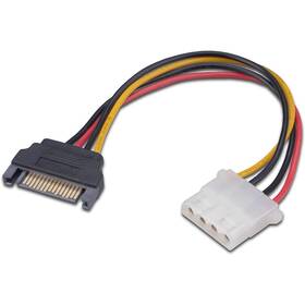 Kabel AKASA 4pin Molex na SATA 15cm 


