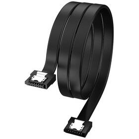 Kabel AKASA Super slim SATA  HDD/SSD 50cm černý

