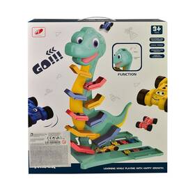 Autodráha MaDe 11004 dinosaurus s auty 6 ks 

