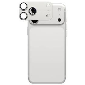 Hliníková ochrana fotoaparátu PanzerGlass FENDER na Apple iPhone 17 Pro Max stříbrné

