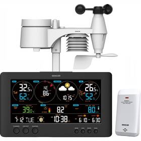 Meteorologická stanice Sencor SWS 12500 WiFi černá barva
