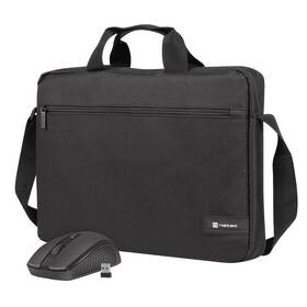 Brašna na notebook Natec 15,6" + WL mouse WALLAROO 2 černá

