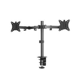 Držák Barkan M142T, na monitor, stolní, polohovatelný, pro úhlopříčku 13" až 32", nosnost 2 x 8 kg černý

