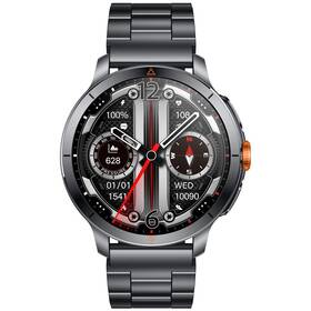 Chytré hodinky ARMODD Silentwatch 8 Pro GPS s kovovým řemínkem + silikonový řemínek černé

