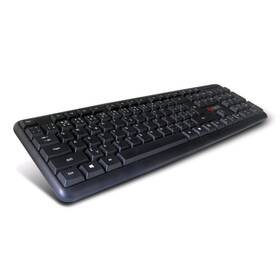 Klávesnice C-Tech KB-102 SLIM, PS2, CZ/SK černá

