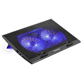 Chladící podložka pro NTB YENKEE Blue Lighting černá

