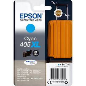 Inkoustová náplň Epson 405XL, 1100 stran azurová

