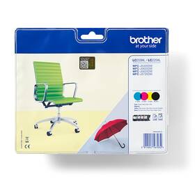 Inkoustová náplň Brother LC229XLVALBP, 1x2400, 3x1200 stran, vícebarevná

