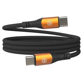 Kabel myPhone Hammer USB-C/USB-C 100W 1m černý

