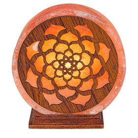 Stolní lampička Rabalux Mandali 76031, E14 oranžová/dřevo

