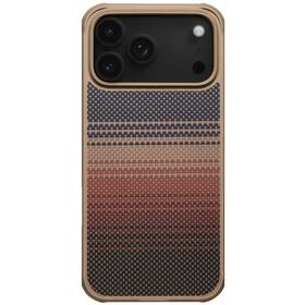 Kryt na mobil Pitaka Aramid ProGuard Sunset na Apple iPhone 17 Pro hnědý/oranžový

