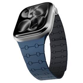 Řemínek Epico Magnetic+ Silicone na Apple Watch SE (44mm)/Series 1-9 (42/44/45mm) 10-11 (46mm)/Ultra (49mm) modrý

