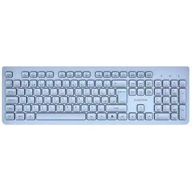 Klávesnice Canyon HKB-W01 CZ modrá barva
