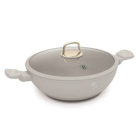 Pánev WOK Berlinger Haus BH-8065, 30 cm, poklice bílá

