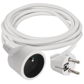 Kabel prodlužovací EMOS 1x zásuvka, 2m bílá

