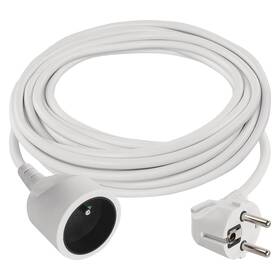 Kabel prodlužovací EMOS 1x zásuvka, 5m bílý


