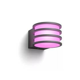 Venkovní svítidlo Philips Lucca Hue wall lantern A60 WCA tmavě šedé

