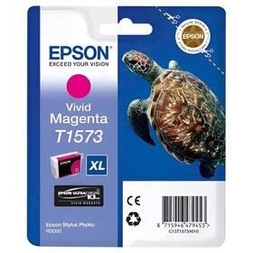 Inkoustová náplň Epson T1573, 25,9 ml purpurová

