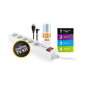 Přepěťová ochrana GoGEN TV STARTER KIT 1 bílá

