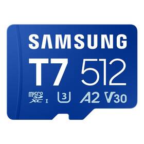  Paměťová karta Samsung T7 MicroSDXC 512GB UHS-I U3 (170R)