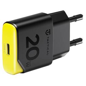 Nabíječka do sítě Tactical Minimi GaN 20W, 1×USB-C černá/žlutá

