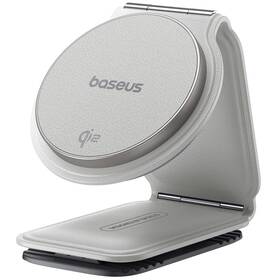 Držák na mobil Baseus PrimeTrip C02 s Qi2 bílá barva

