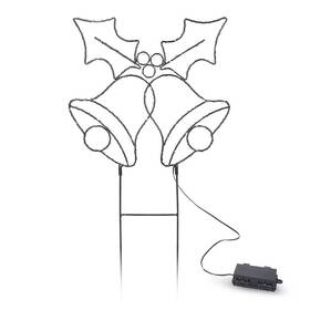 LED dekorace Solight venkovní zvonečky, 100x LED, časovač, 55cm, 3x AA 

