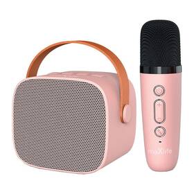 Přenosný reproduktor Maxlife MXKS-100 růžový

